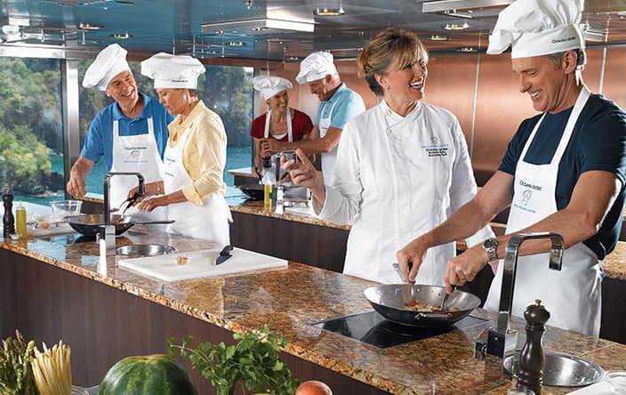 The Culinary Center on Oceania Cruises