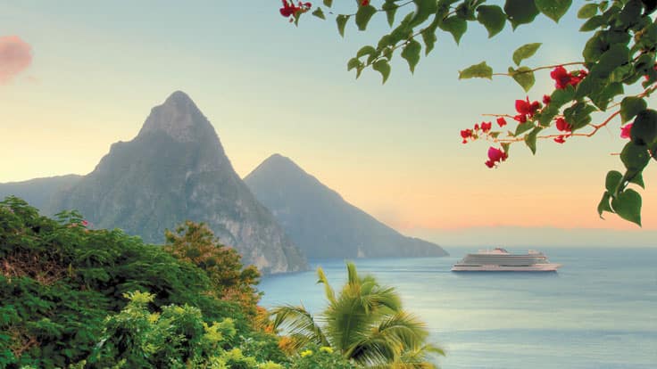 Oceania Sonata cruise ship visits a sea port from itinerary.