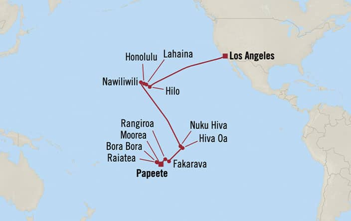 Oceania Cruises 25 Days From Los Angeles California United States To Tokyo Yokohama Japan