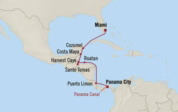 Oceania Cruises 10-days from Miami, Florida, United States to Panama City,  Panama