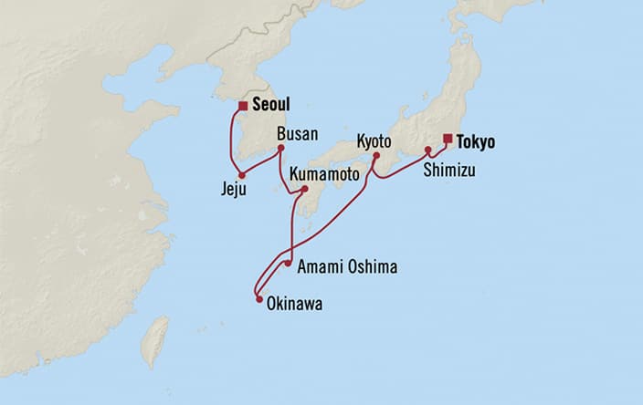 Oceania Cruises 11-days from Seoul (Incheon), South Korea to Tokyo ...