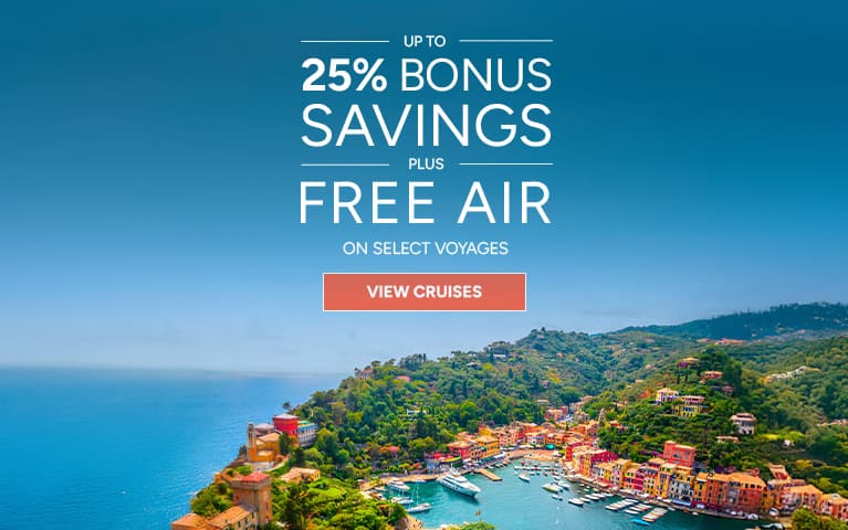 Oceania Cruises Bonus Savings Offer