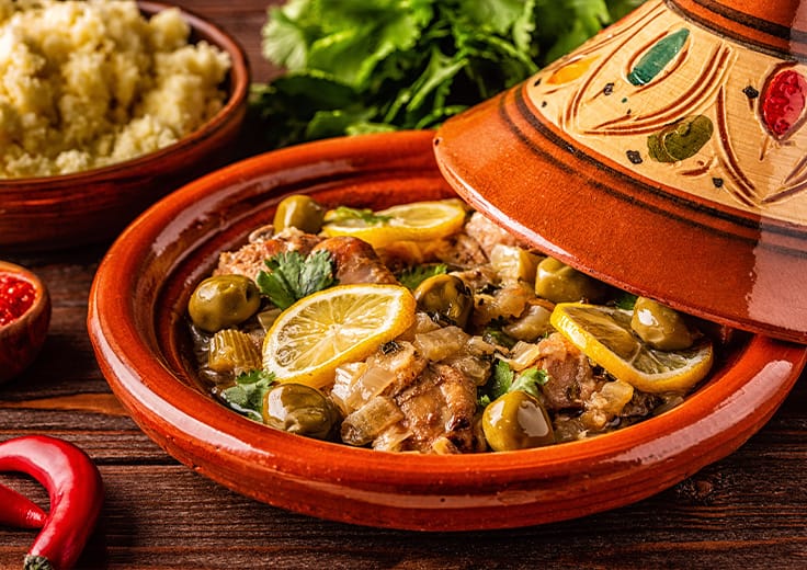 Oceania Experience - Chicken Tagine Recipe with Green Olives - Oceania ...