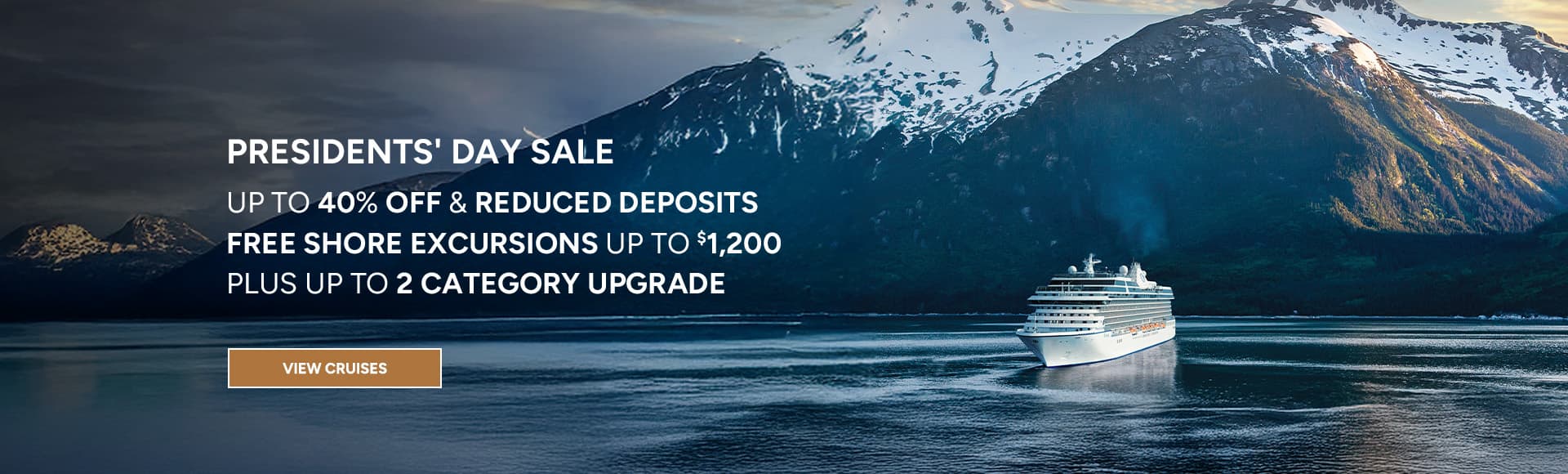 Oceania Cruises Presidents Day Sale, Cruises to Alaska