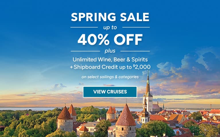 Oceania Cruises Spring Sale, up to 40% off