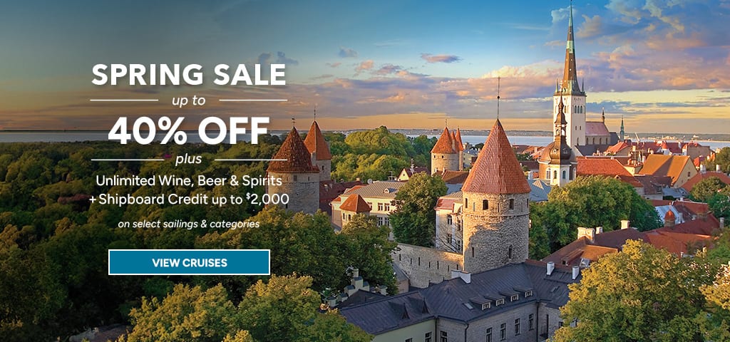 Oceania Cruises Spring Sale, up to 40% off