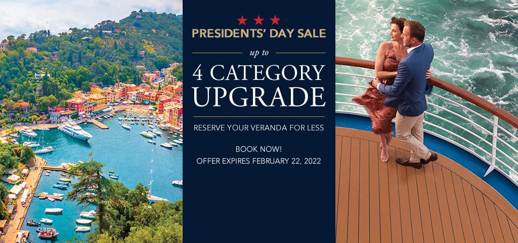 Oceania Cruises Presidents' Day Sale, Category Upgrade